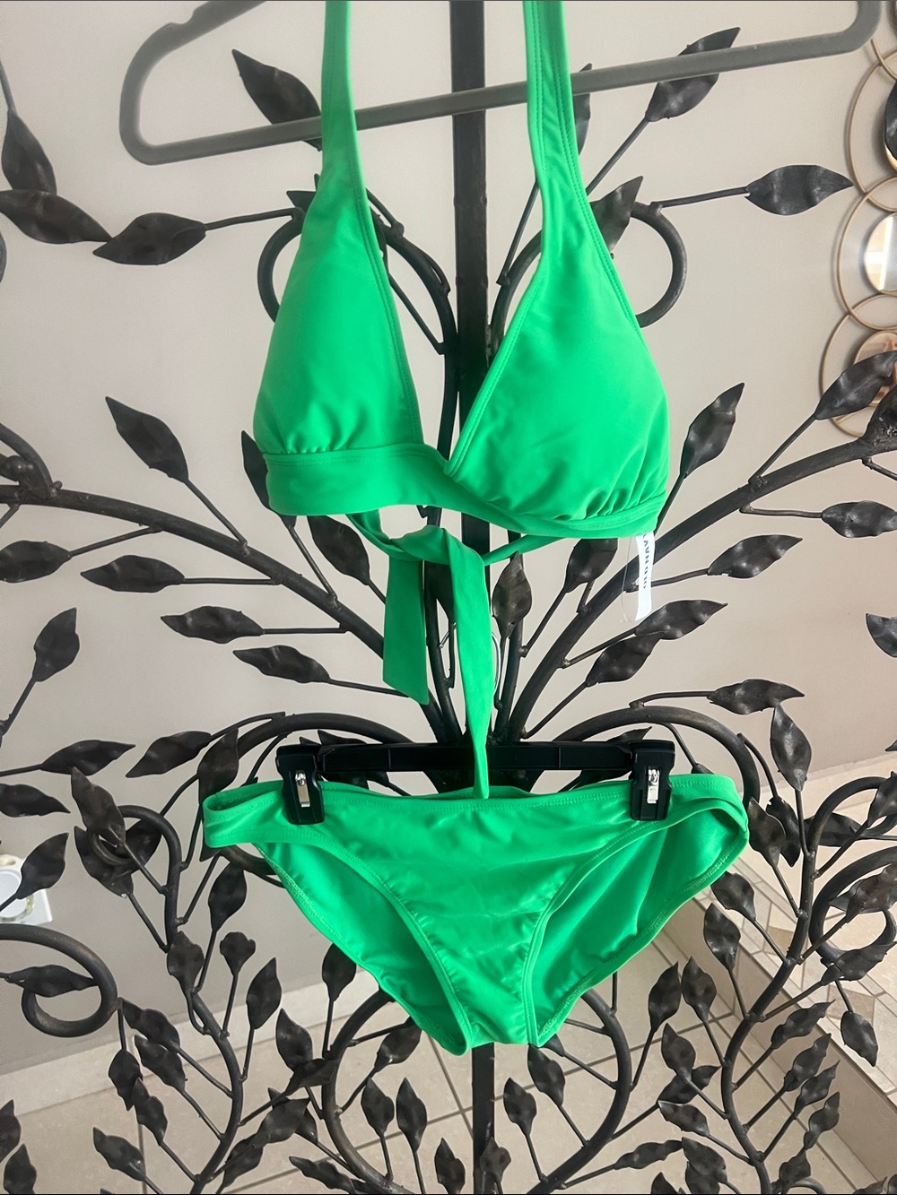 Old Navy Green Triangle Bikini Set - Women Swim